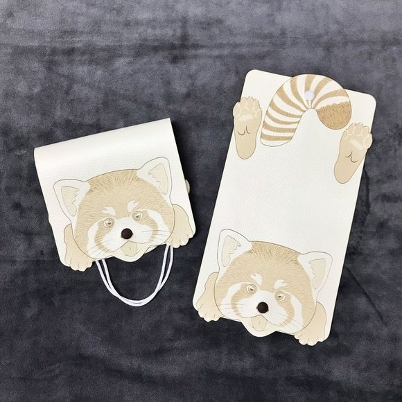 八感 レッサーパンダのマスクケース マスクホルダー